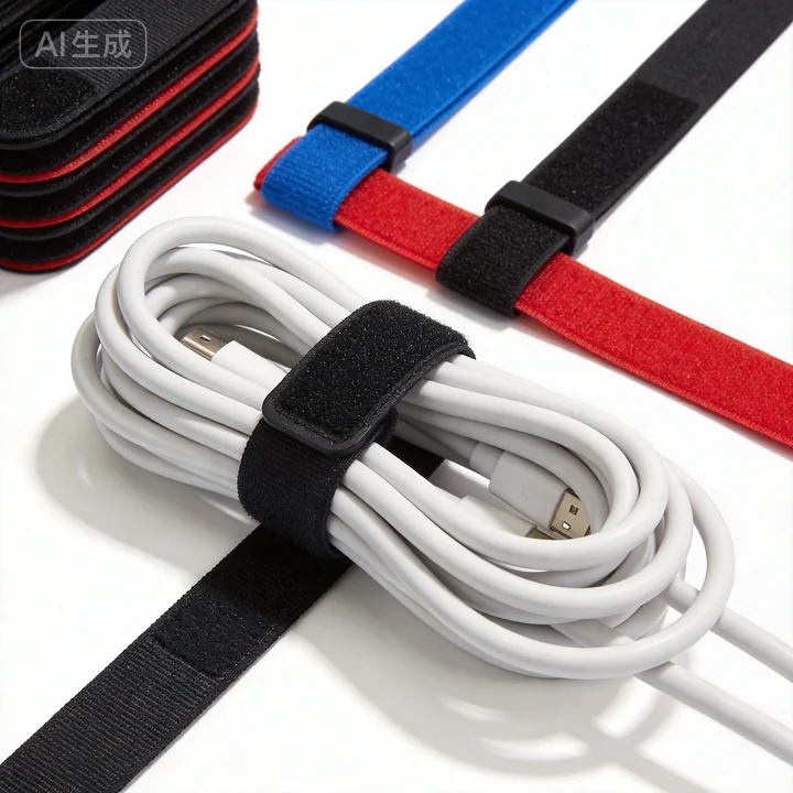 Reusable Hook & Loop Cable Ties — 100 Pack Cord Straps